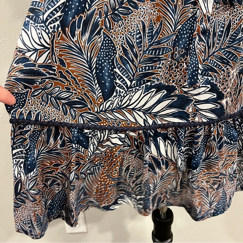 Dr2 tropical Floral Print mini Dress‎ cottage core style size medium - Picture 7 of 15